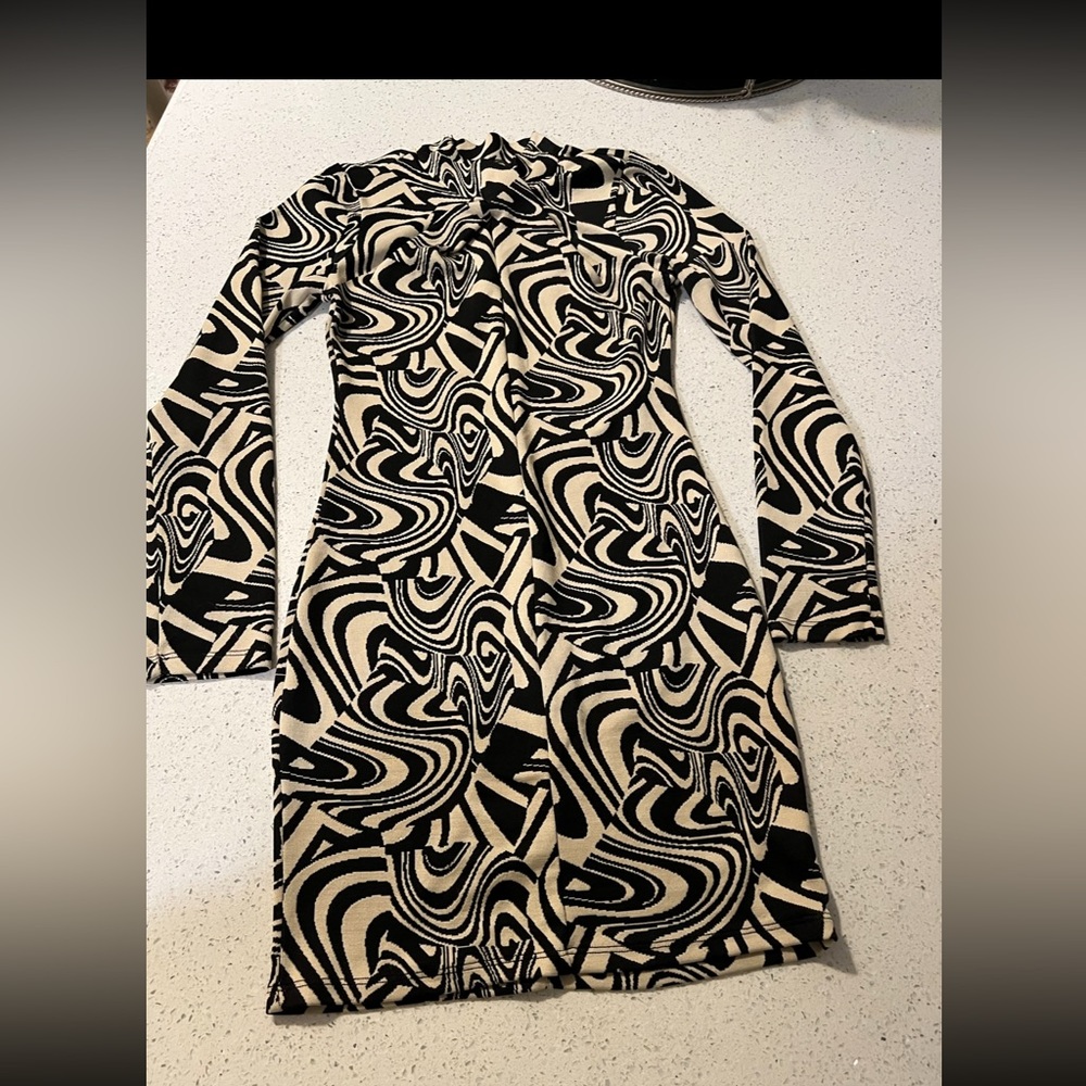 ZARA PRINTED MINI DRESS
